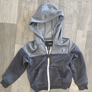 Hurley Kids' Charcoal and Navy Hoodie